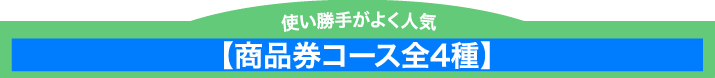 商品券コース一覧