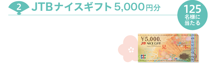 JTB ナイスギフト5,000 円分