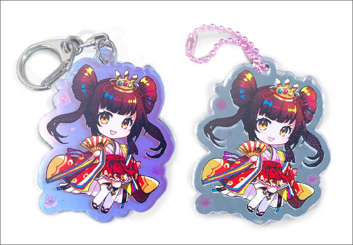 アクリルキーホルダー印刷　包装