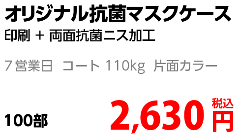 抗菌マスクケース金額