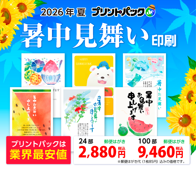 フルカラー はがき代込み 送料無料